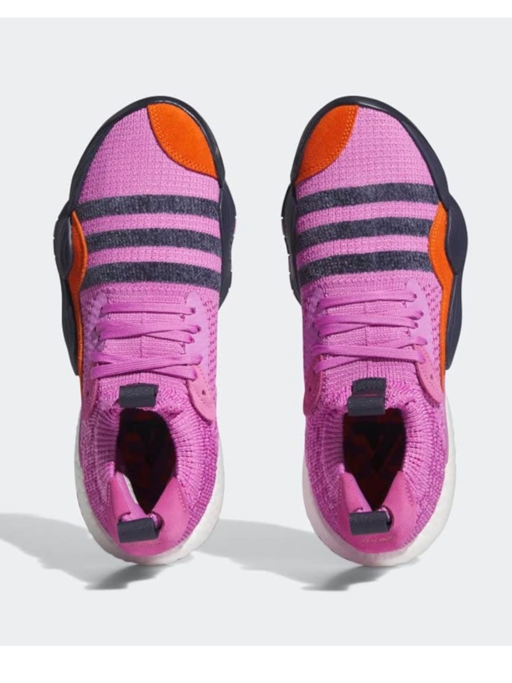NWT New Adidas Trae Young 2 Basketball Sneakers Pink Orange Black 10